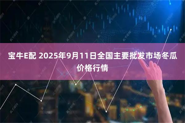 宝牛E配 2025年9月11日全国主要批发市场冬瓜价格行情