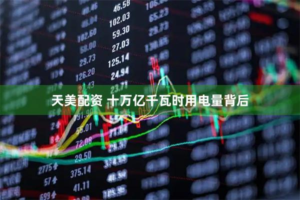 天美配资 十万亿千瓦时用电量背后