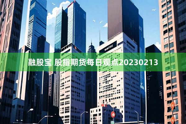融股宝 股指期货每日观点20230213